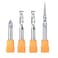 SpeTool CNC Router Bits Carving Set for Wood Profile V Groove Engraving Solid Carbide 14 Inch Shank