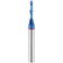 EANOSIC Spiral Router Bits Up Down Compression Bit 18 inch Cutting Diameter 14 inch Shank Solid Carbide CNC End Mill with Nano Blue Coating for Wood Carving Engraving Grinding