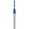 EANOSIC Spiral Router Bits Up Down Compression Bit 18 inch Cutting Diameter 14 inch Shank Solid Carbide CNC End Mill with Nano Blue Coating for Wood Carving Engraving Grinding