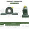 SACKORANGE 2 Pack UCP20210 Pillow Block Bearing 58 Mounted Pillow Block Bearings Solid Cast Iron Base Self Alignment
