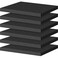 ToLanbbt Polyurethane Foam Sheets 6P 16 x 12 x 1 Inch Cuttable Tool Box Case Foam Inserts Paddings Black Cushion Packing Pads for Case Toolbox Game Box Craft Camera Storage