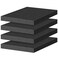 ToLanbbt Polyurethane Foam Sheets 4P 12 x 12 x 1 Inch Cuttable Tool Box Case Foam Inserts Paddings Black Cushion Foam Packing Pads for Case Toolbox Game Box Craft Camera Storage