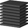 ToLanbbt Polyurethane Foam Sheets 8P 16 x 12 x 1 Inch Cuttable Tool Box Case Foam Inserts Paddings Black Cushion Packing Pads for Case Toolbox Game Box Craft Camera Storage