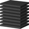 ToLanbbt Polyurethane Foam Sheets 8P 16 x 12 x 1 Inch Cuttable Tool Box Case Foam Inserts Paddings Black Cushion Packing Pads for Case Toolbox Game Box Craft Camera Storage