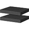ToLanbbt Polyurethane Foam Sheets 2P 16 x 12 x 2 Inch Cuttable Tool Box Case Foam Inserts Paddings Black Cushion Packing Pads for Case Toolbox Game Box Craft Camera Storage