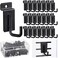 Tandefio 25 Pack J Shaped Slatwall Hooks and Hangers Heavy Duty Slatwall Accessories for Display Panel Garage 325 InchBlack
