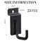 Tandefio 25 Pack J Shaped Slatwall Hooks and Hangers Heavy Duty Slatwall Accessories for Display Panel Garage 325 InchBlack