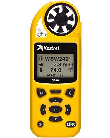 Kestrel 5500 Pocket Weather Meter NonLiNK Yellow