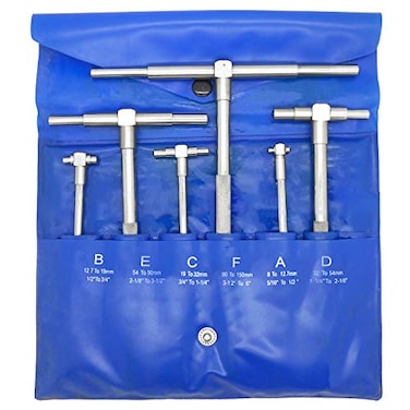 HFSR Telescoping Gauge Set Precision TBore Hole Gauges with Pouch 516 6 Range 6pcs
