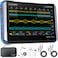 FNIRSI DPOS350P 4in1 Tablet Oscilloscope 350MHz Spectrum Analyzer 200KHz 350MHz Frequency Response Analyzer DDS Generator 2CH Handheld Oscilloscope 1 GSas 7 Touch Screen Digital Phosphor
