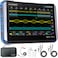 FNIRSI DPOS350P 4in1 Tablet Oscilloscope 350MHz Spectrum Analyzer 200KHz 350MHz Frequency Response Analyzer DDS Generator 2CH Handheld Oscilloscope 1 GSas 7 Touch Screen Digital Phosphor