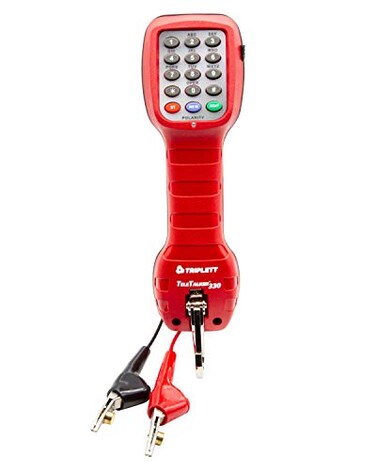 Triplett 3330 TeleTalker 330 Linemans Test Set Butt Set with ABN Test Clips