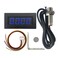 DIGITEN 4 Digital Blue LED Tachometer RPM Speed Meter Hall Proximity Switch Magnet Sensor NPN Sensor Mounting Holder for Lathe Conveyor Belt