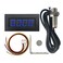 DIGITEN 4 Digital Blue LED Tachometer RPM Speed Meter Hall Proximity Switch Magnet Sensor NPN Sensor Mounting Holder for Lathe Conveyor Belt