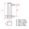 Walfront Flowmeter 220LPM Acrylic Air Gas Flowmeter with Control Valve for Measuring Controlling Gas