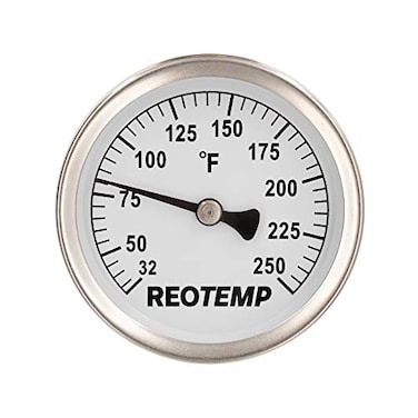 REOTEMP S2F1 Pipe Clamp Surface Hot Water Thermometer