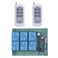 Mangood 433mhz 12V 24V DC 6 Channel Wireless Remote Control Relay Switch 24V12V Remote Relay ON Off Transmitter and Receiver Universal Motor Light Door Window Controller 12V24V 2X Control 433MHz