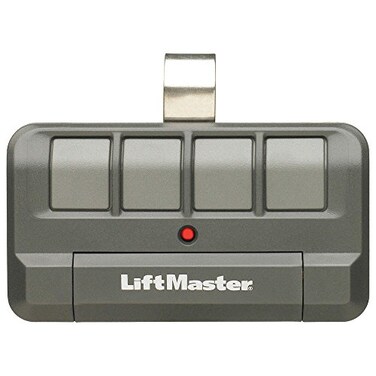 LiftMaster 894LT Remote Control Transmitter 4 Button Black with Grey Buttons
