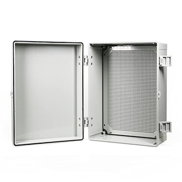 Sunnyglade ABS Plastic Dustproof Waterproof IP65 Junction Box Universal Durable Electrical Project Enclosure with Lock 157x118x7
