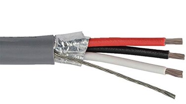 JAMECO VALUEPRO 5576100 MultiConductor Cable 3 Conductor 22AWG Stranded Shielded PVC Jacket 100 Feet Red