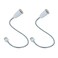 Superdream E27 to E27 Light Lamp Bulb Flexible Gooseneck Extension Adaptor Converter 19in 2Pack