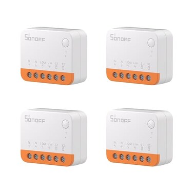 SONOFF MINIR4 10A Smart WiFi Extreme Wireless Light SwitchUniversal DIY Module for Smart Home Automation Solution Compatible with Alexa Google Home No Hub Required4 Pack