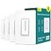 TREATLIFE Smart Dimmer Switch 4 Pack Single Pole Smart Switch Works with Alexa and Google Home Neutral Wire Required 24GHz WiFi Dimmer Light Switch for LED CFL Incandescent Bulbs