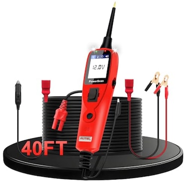 Autel PowerScan PS100 Car Circuit Tester Universal 12V 24V Automotive Power Circuit Probe Kit with 40FT Cable ACDCContinuityProbeSignal Test Activate Component Electrical System Tool