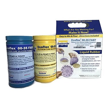 Smooth-On SmoothOn ECOFLEX 0035 Fast Platinum Cure Silicone Rubber Compound Kit 2 Lbs