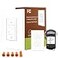 Humpptom Universal Ceiling Fan Remote Control Ceiling Fan Remote Control Kit and Dimmer Light Switch Ceiling Fan Wall Switch UC9050T Fan Remote Control Kit Compatible with Hampton Bay Harbor Breeze Hu