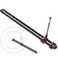 JCFANTS 300mm Woodworking Compass Tool Large Compass Woodworking Scribing Circle Carpenter Compass Ruler Marking Gauge Circle Marking Tool for Engineer Carpenter Black
