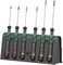 Wera 20356 A Kraftform Micro SlottedPhillips Electronics Screwdriver Set and Rack 6Pieces