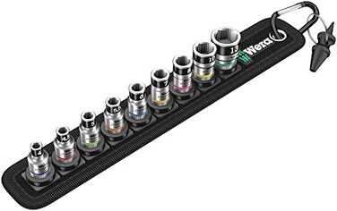 Wera Belt 1 Zyklop 14 Socket Belt Set with Holding Function Metric 05003880001