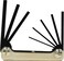 Eklind Tool Eklind 20811 Steel Handle Foldup Hex Key allen wrench 8pc set SAE Inch Sizes 050532