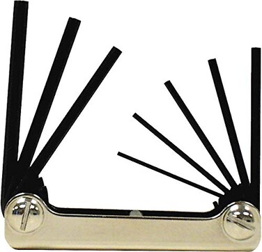 Eklind Tool Eklind 20811 Steel Handle Foldup Hex Key allen wrench 8pc set SAE Inch Sizes 050532