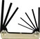 Eklind Tool Eklind 20811 Steel Handle Foldup Hex Key allen wrench 8pc set SAE Inch Sizes 050532