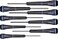 Eklind Tool EKLIND 92400 PSD Hex allen Precision Screwdriver 8pc set Metric MM sizes 074