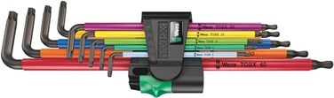 WERA 05024480001 9679 TX XL Multicolour 1 Multicolour LKey Set for TORX Screws Long 9 Pieces