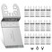 TrivdPro 15pcs Grout Remover Tool Carbide Oscillating Multi Tool Blades Diamond Grout Removal Blade Tools for Tile Concrete Masonry Cleaning Mortar