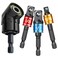 CIGOTU Impact Grade Socket Adapter Set 3 Pcs Extension Drill Bit Socket Wrench Adapter for Impact Driver 14 38 12 Drive 105 Degree Right Angle Drill Attachment for Household Workplace Industry
