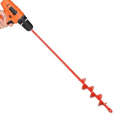 MAXCCINO Auger Drill Bit for Planting 16D x165L Garden Ground Earth Spiral Drill Bit for 38 Hex Drive Drill for Post Hole Digger Bulb Bedding Digging Plant Rapid Planter