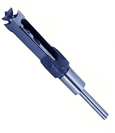 MAX-CRAFT Wood Square Hole Mortise Chisel Bit 1 in Woodworking Drill Bit Hole Cutter