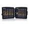 DKIBBITH Combination Drill Tap Bit Set 6 pc SAE 632NC 1420NC and 6 pc Metric M3 M10 Titanium Coated Drill Bits Kit for Drilling Screw Threads Tapping Countersinking with Quick Change Adapter