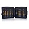 DKIBBITH Combination Drill Tap Bit Set 6 pc SAE 632NC 1420NC and 6 pc Metric M3 M10 Titanium Coated Drill Bits Kit for Drilling Screw Threads Tapping Countersinking with Quick Change Adapter