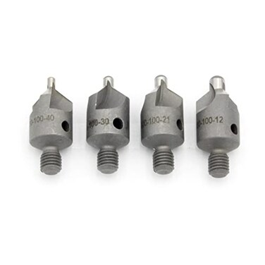 Wicks Aircraft 4 Piece 100 Degree Countersink Bit Set 12 21 30 40