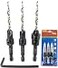FTG USA 3 Pc 8 1164 Adjustable Wood Countersink Drill Bit Set with Tapered Drill Bit for Woodworking