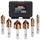 Matework Countersink Drill Bit Set M35 Cobalt HSS Countersink Drill Bits 6 Pieces 14 Inch Quick Change Hex Shank for Metal Wood Stainless Steel Carbon Steel