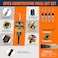 WildBossy Countersink Drill Bit Set with Depth Stop 4PCS HCS Four Blades Wood Countersink Bits with Adjustable Depth Stop L Shape Wrench and S2 PH2 Screwdriver Bit for Wood Plastic Woodworking