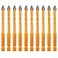 EXFEIN Carbide Drill Bits 6mm 10pcs for Drilling Ceramic Porcelain Tile Marble Granite Masonry