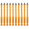 EXFEIN Carbide Drill Bits 6mm 10pcs for Drilling Ceramic Porcelain Tile Marble Granite Masonry